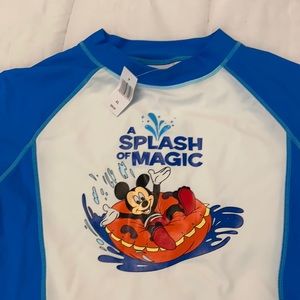 NWT Disney Kids XL Water park Rash Guard